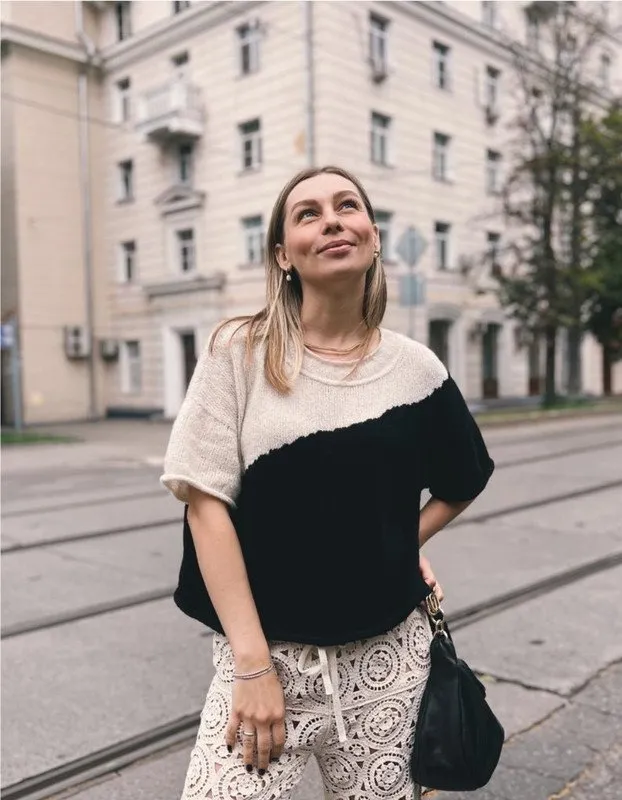 [margarita.terekhova] Двухцветная тишот (Маргарита Терехова)