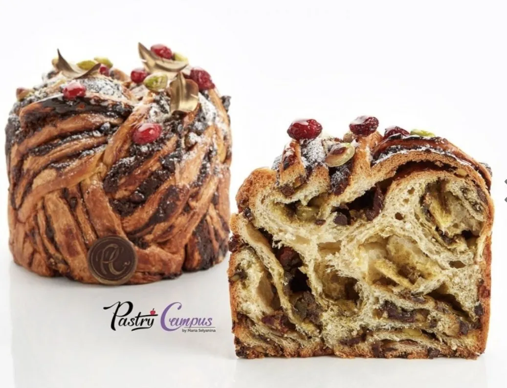 [Pastry Campus] Слоёный фисташковый краффин (Мария Селянина)