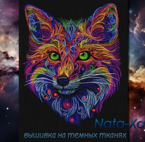 Лиса радужная 20*30 (Наталья Шестакова)