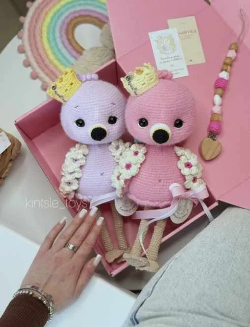 [Kintsle_toys] Фламинго игрушка (Мария Кинцле)