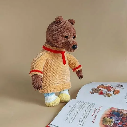 [patternlekatoys] Медведь Михайло Потапыч (Елена Абросимова)