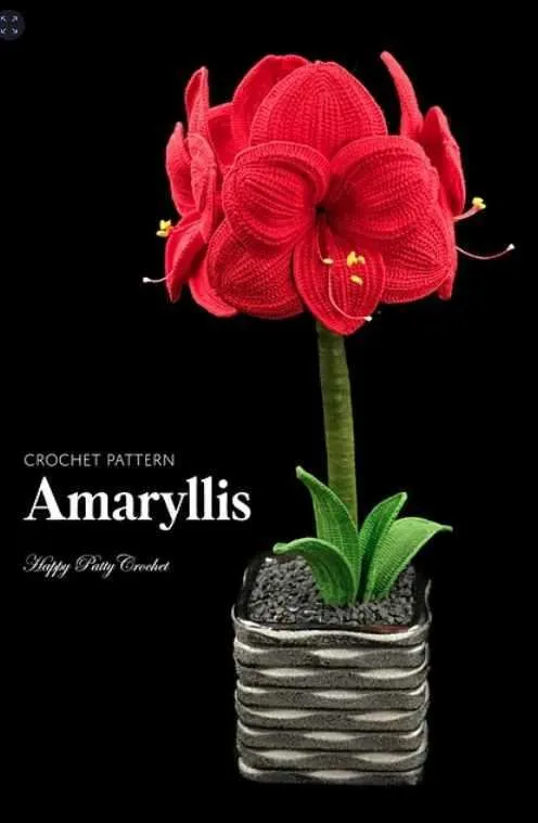 Amaryllis/Амариллис (HappyPattyCrochet)