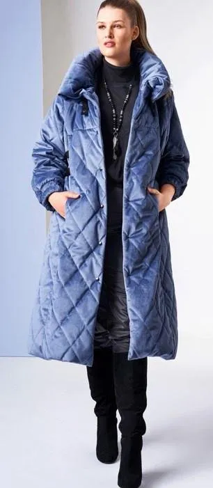 [Burda Style] Пальто стёганое №416. Выкройка из Burda Plus №2-2021
