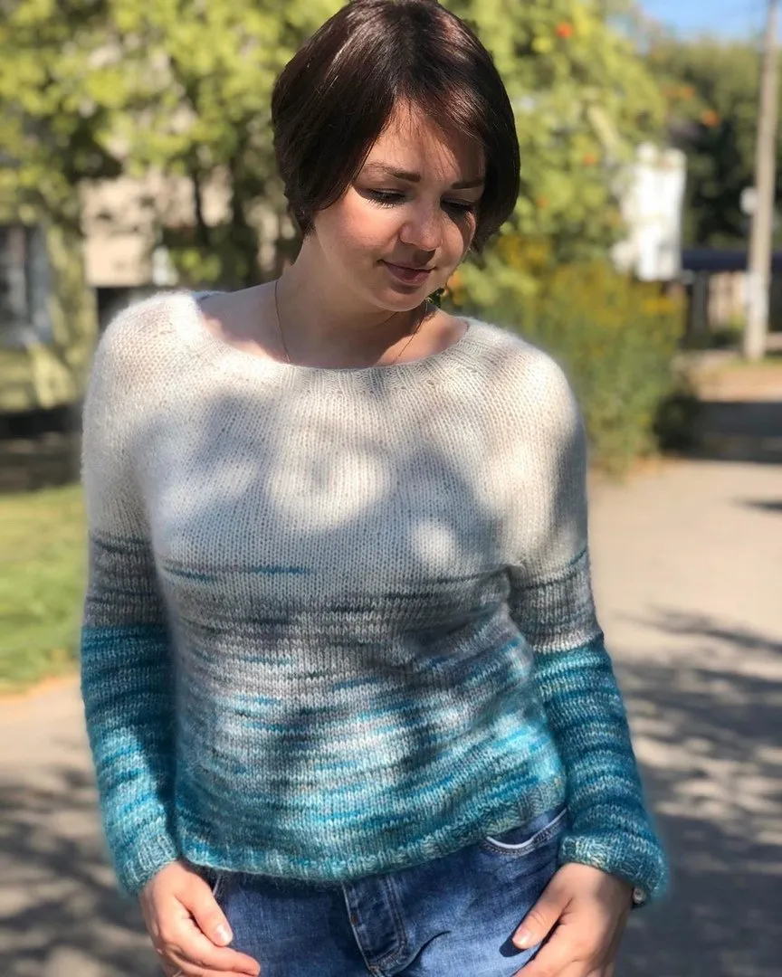 Джемпер не полосатые полоски (yarn_studio_chelyabinsk)