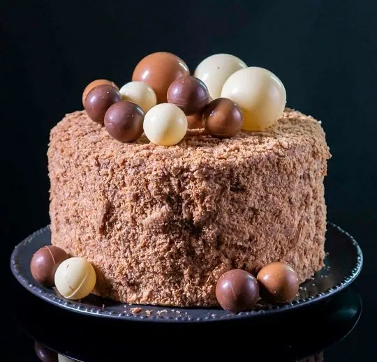 [Pastry School] Карамельно-Шоколадный Наполеон (Елена Крохмаль)