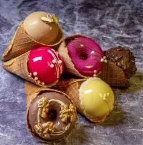 [Pastry-School] Вафельные рожки с муссовой начинкой (Елена Крохмаль)