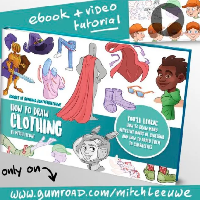 How to draw clothing / Как рисовать одежду (Mitch Leeuwe)