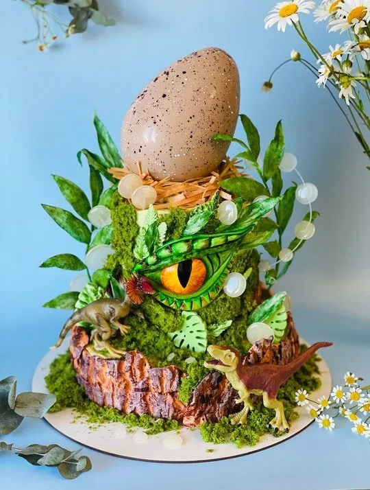 [anastasiya_bakery] Видеоурок Дино торт (Анастасия Политыкина)