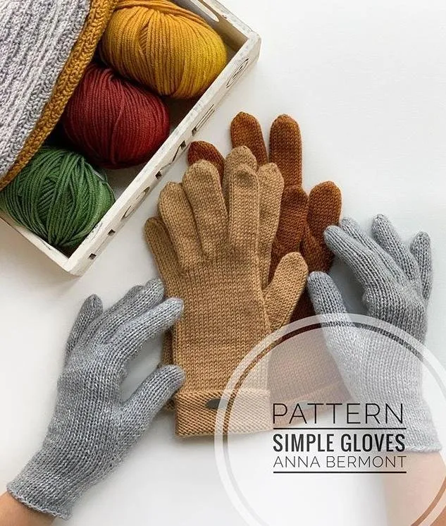 Перчатки Simple Gloves (Анна Бермонт) @anna_bermont