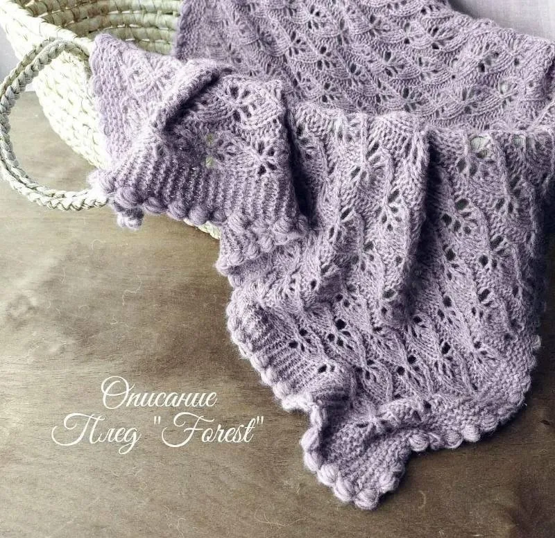 [mimi.knitting] Плед Forest (Наталья Гизамова)