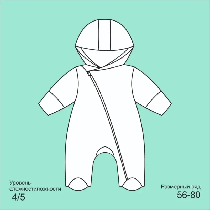 [ZheltokBaby] Комбинезон Плюшка. Размеры 56-80