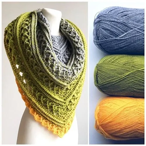 Шаль крючком Intothemysticshawl (Jelena Nemcenko)