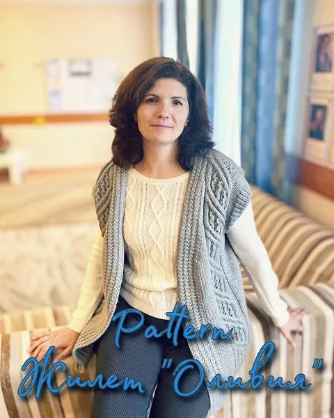 Жилет Жилет_оливия_kv (knitting.virina)