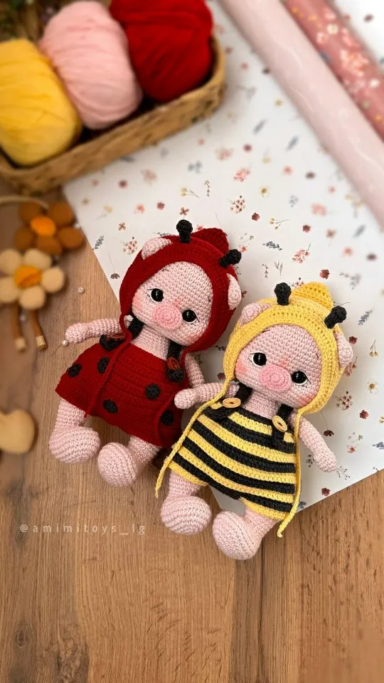 [amimitoys_lg] Свинка Жу (Татьяна Голик)