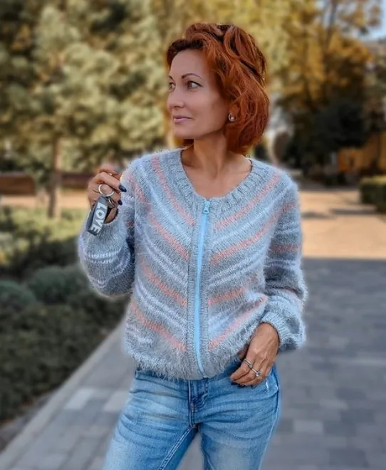 [lana_cemirova]  Бомбер/Кардиган Диагонали (Светлана Марчук)