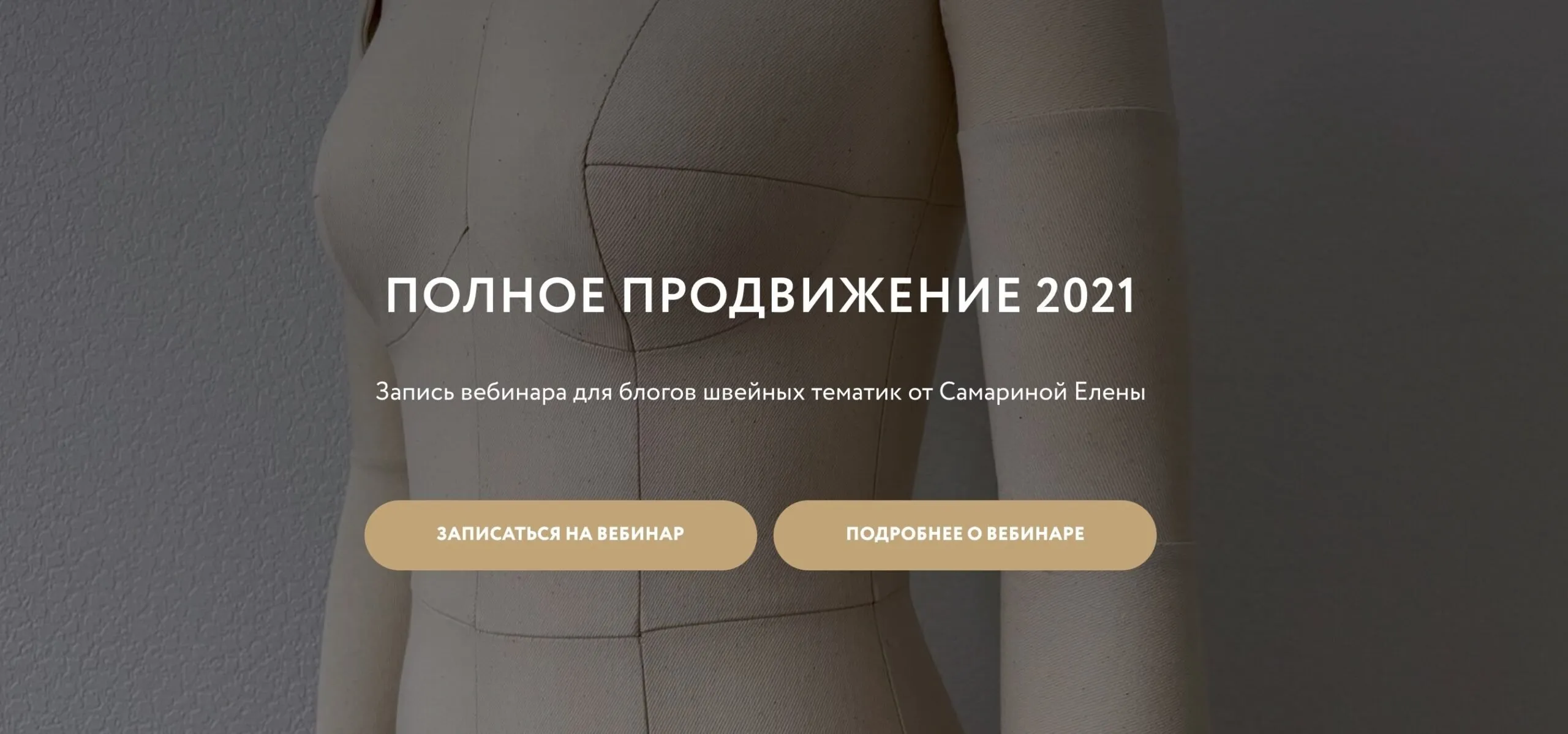 Полное продвижение 2021 для швейных блогов (Елена Самарина)