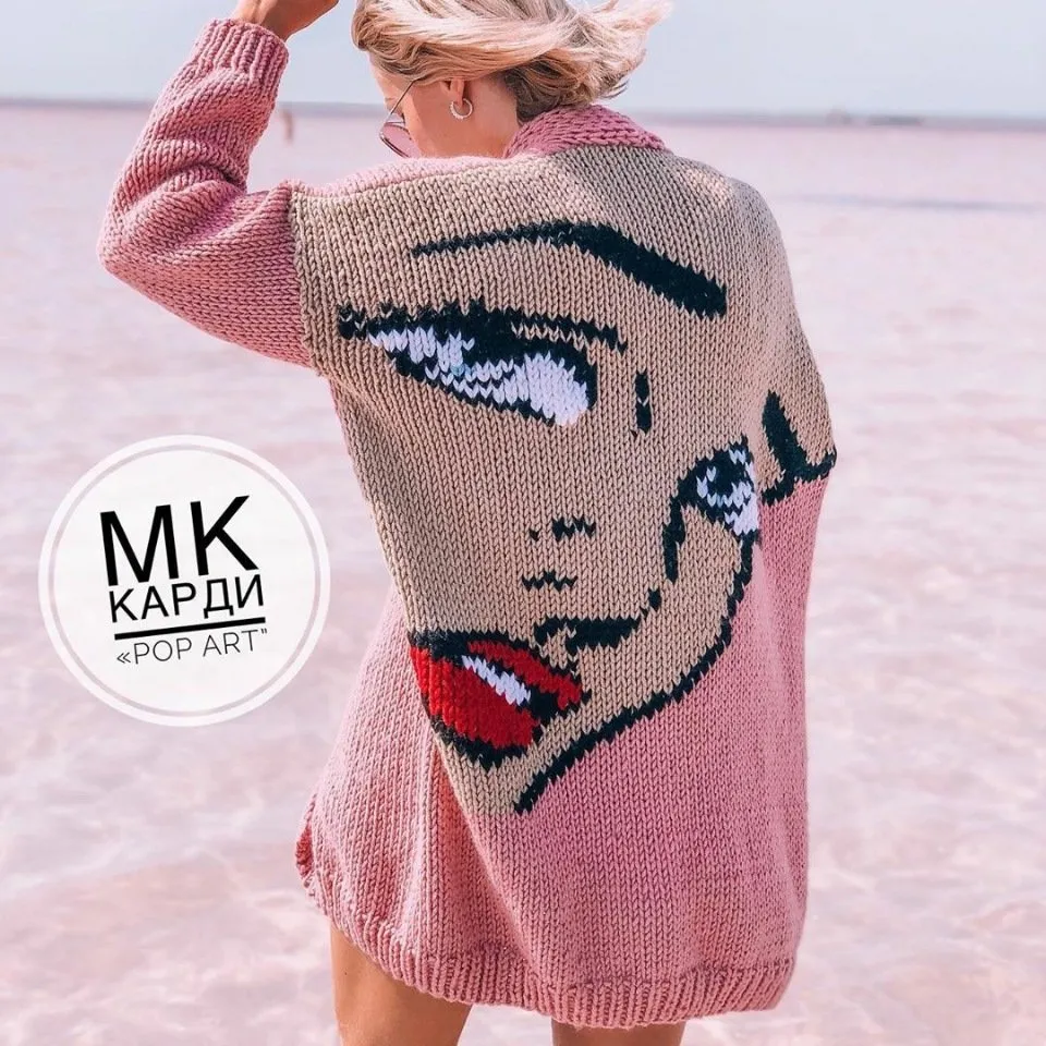 [Вязание] Кардиган «Pop art» (barbie.nika)