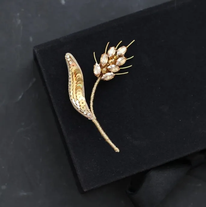[Christie_jewelry] Брошь Колос (Кристина Тришева)