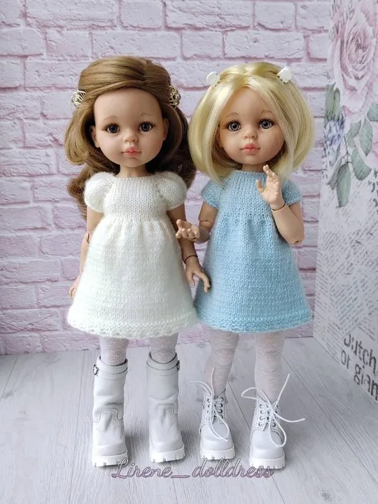 [Lirene's dolls] Два маленьких платья для кукол Паола Рейна 32-34 см (Lirene Dolldress)
