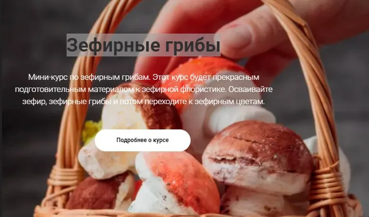 [Малиновка] Зефирные грибы (Надежда Попова)