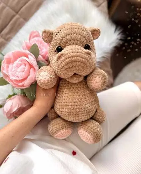 [teddy_knitted] Бегемотик (Дарья Киселёва)