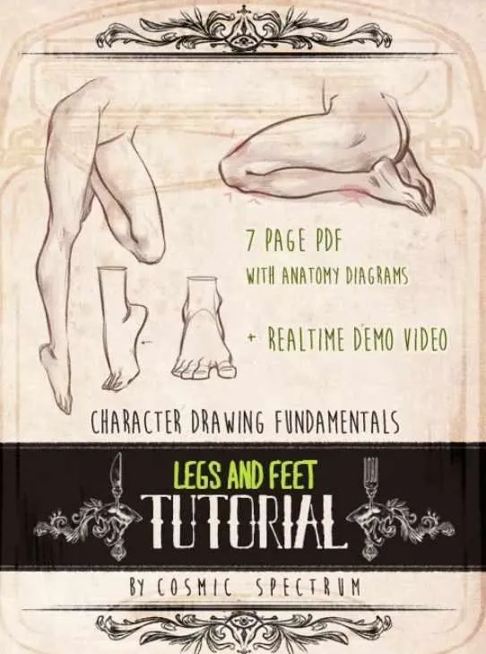 [Cosmic Spectrum Art]  Character Fundamentals: Legs and Feet (Yana Bogatch)
