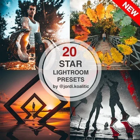 20 Star Preset Pack (PC & Mobile). Пресеты для Lightroom (jordi.koalitic)