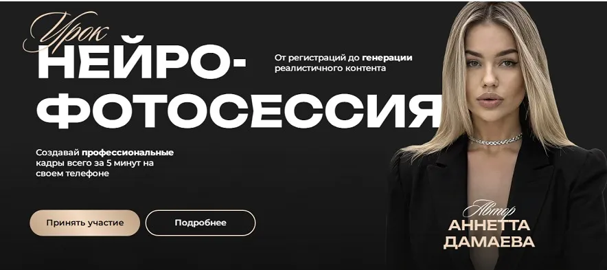 Нейро-фотосессия. Тариф Нейро-фотосессия (Аннетта Дамаева)