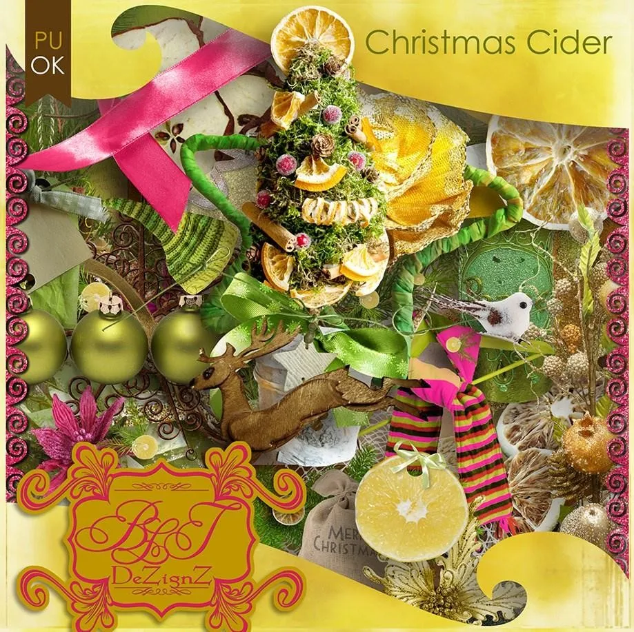 Новогодняя фотокнига. BLT Christmas Cider (Digiscrapbooking)