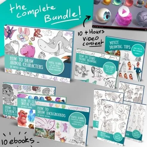 The complete bundle - Сборник пособий по рисованию (Mitch Leeuwe)