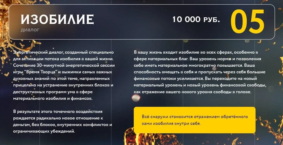 Энергетическая сессия Изобилие (Нина Веркойен)