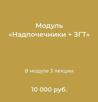 Модуль Надпочечники + заместительная гормональная терапия (Лилия Воронкова)