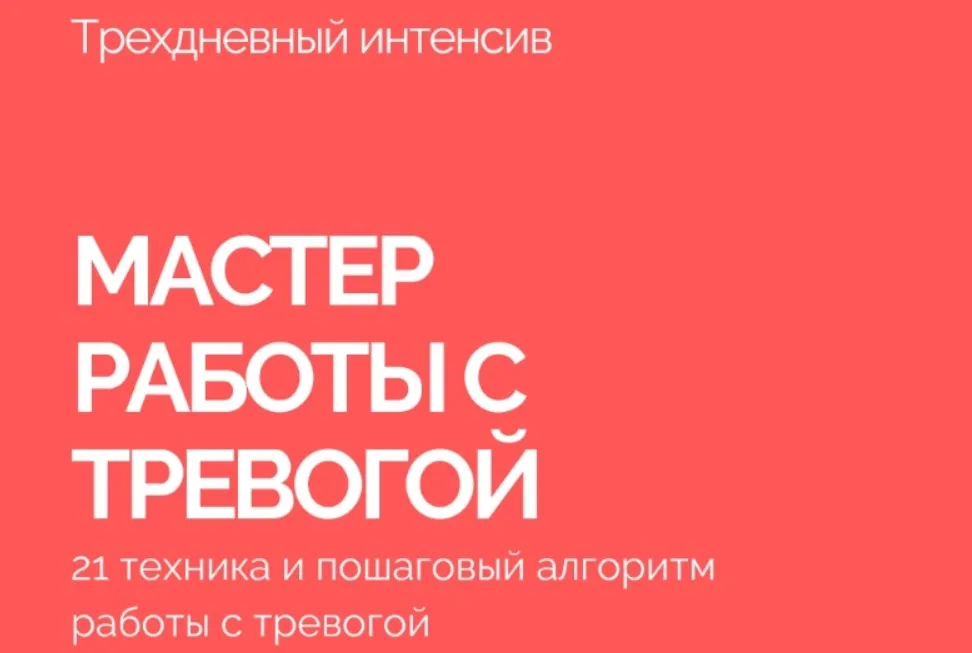 Мастер работы с тревогой (Антитревожник) (Василий Смирнов)
