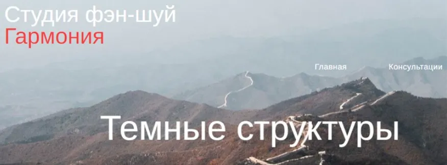 [Студия Фэн-шуй Гармония]  Темные структуры (Юлия Бальсина)