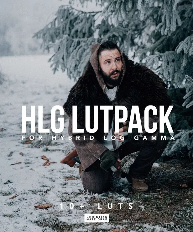 HLG Cinematic LUT PACK for Sony A7III, HLG3 Hybrid Log Gamma (Christian Mate)
