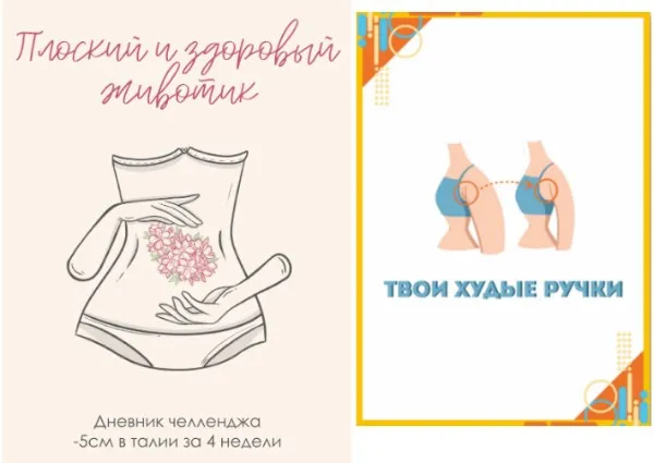 Дневник Плоский и здоровый животик + Гайд Твои худые ручки (Сабина Филина)