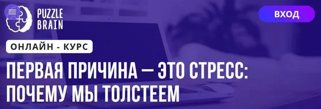 [Puzzlebrain] Первая причина – это стресс: почему мы толстеем (Дарья Кузнецова)