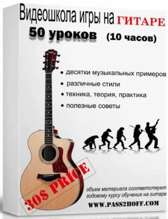 Видеошкола игры на акустической гитаре (Вася Пастухов)