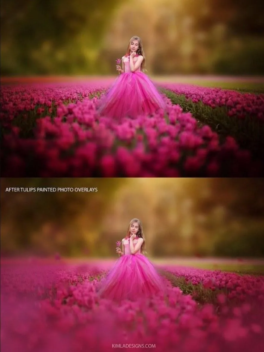 [Kimladesigns.com] Фотоналожения Тюльпаны / Tulips Photo Overlays