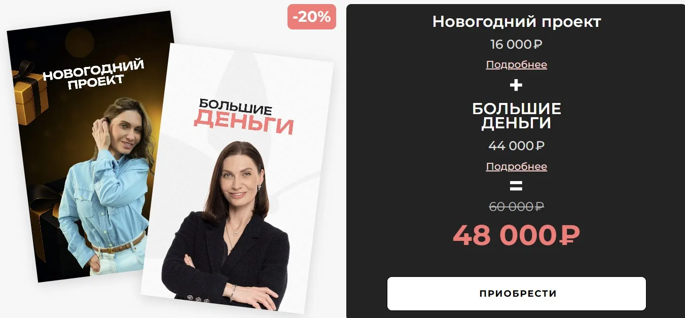 Новогодний проект + Большие деньги (Мария Бразговская)