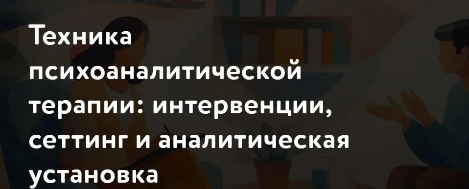 Техника психоаналитической терапии: интервенции, сеттинг и аналитическая установка (Салман Ахтар)