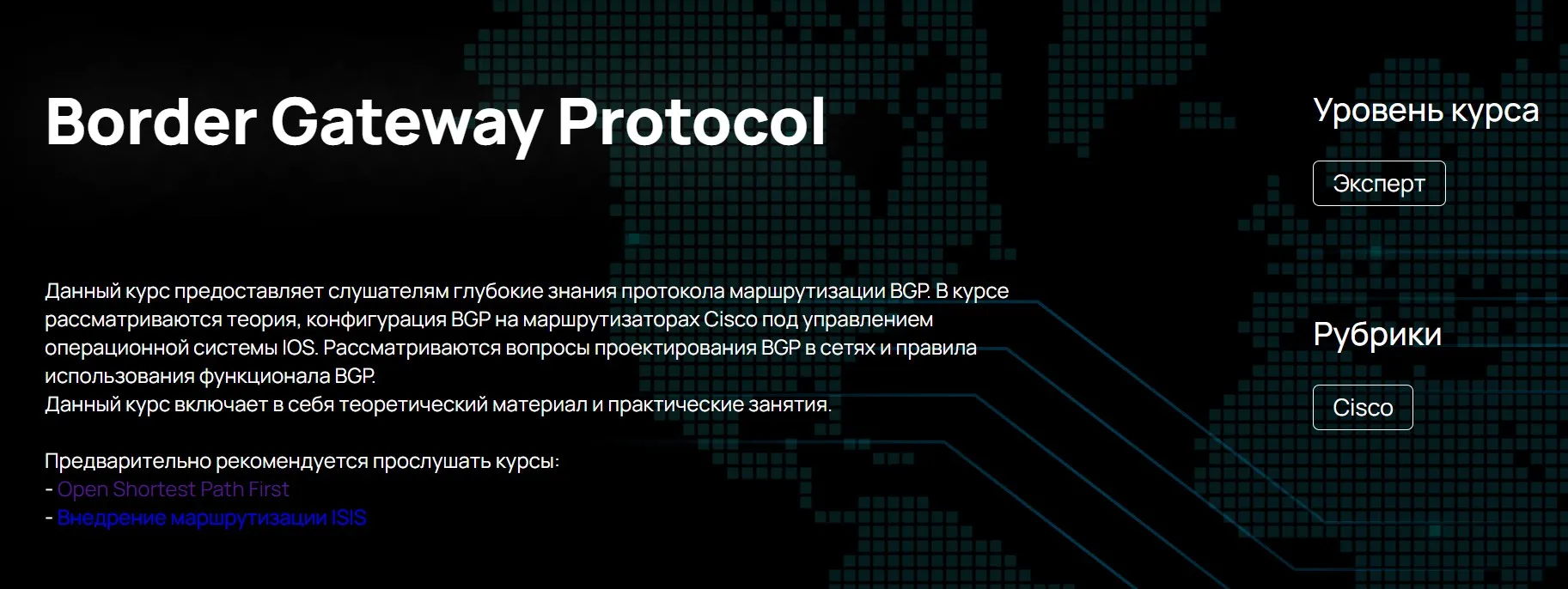 [NFE] Border Gateway Protocol (Алексей Гусев)