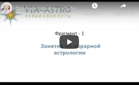 Хорарная астрология. Месяц 5 (завершение курса, Юлия Береговая)