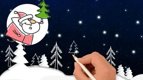 Курс новогодней иллюстрации (Катя Варпаховская)