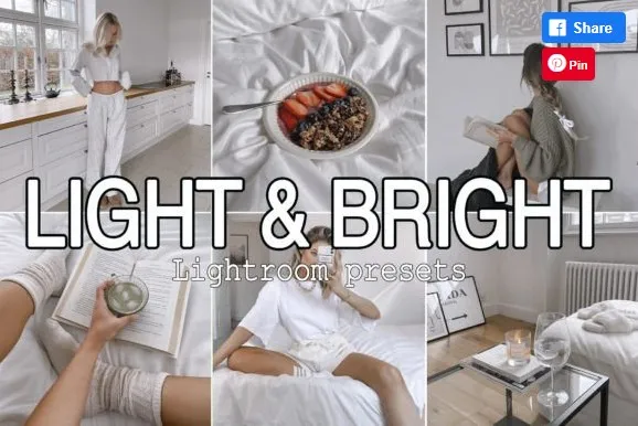 [Creativefabrica] 12 Light & Bright Lightroom Presets