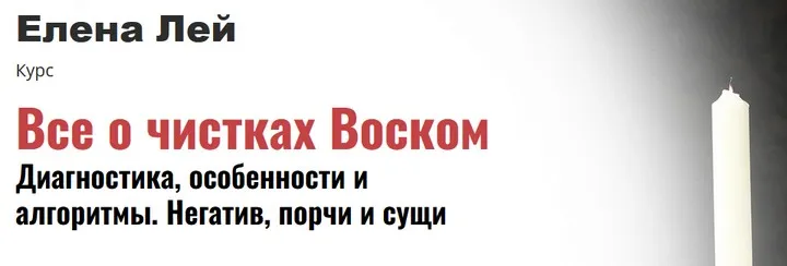 Все о чистках Воском. Диагностика, особенности и алгоритмы. Негатив, порчи и сущи (Елена Лей)