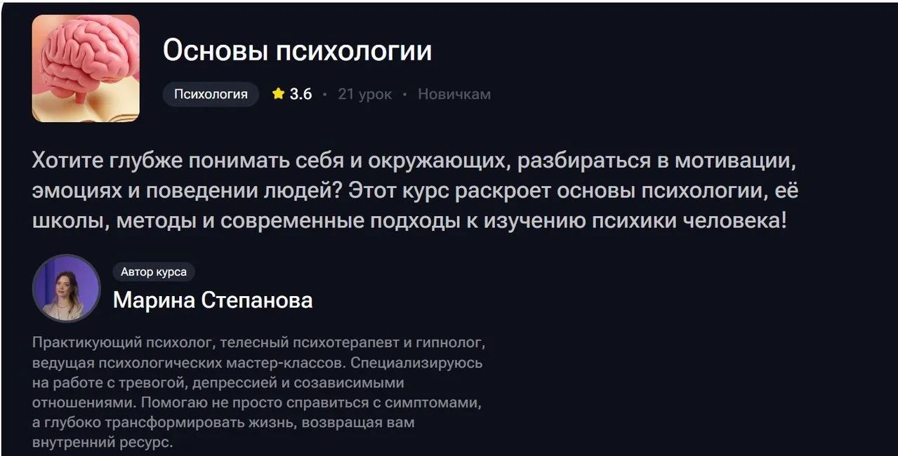 Основы психологии (Марина Степанова)