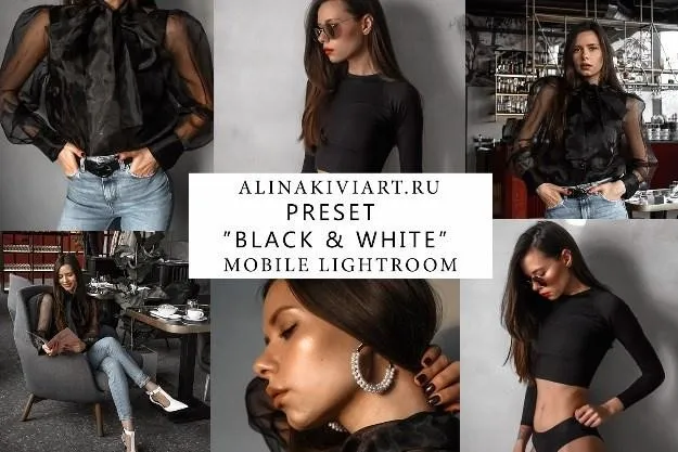 Мобильный пресет Black&White (Alina Kiviart) 2019