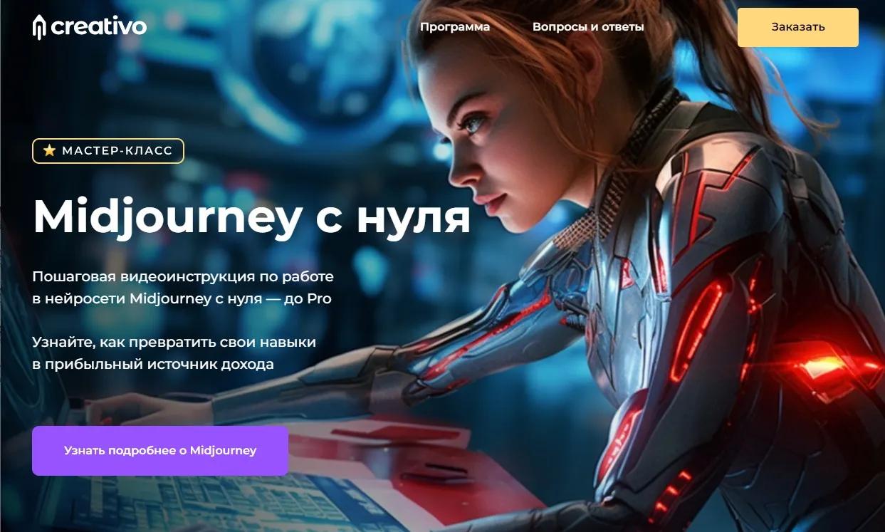[Creativo] Midjourney с нуля. Тариф Старт (Оксана Решетнёва)