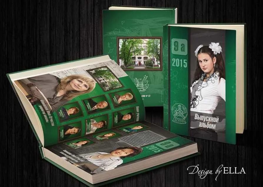 [designbyella] Выпускная книга для 9-11 классов. Наш выпускной 2015 (Ольга Якименко)